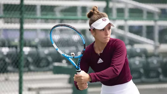 EVANSTON, IL - 20210508 - Texas A&M Aggies Women's Tennis vs. Northwestern Wildcats