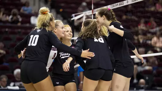 COLLEGE STATION, TX - 20210911 - Texas A&M Aggies Volleyball vs. Albany Great Danes