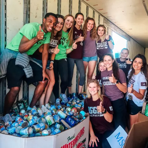 Aggies Can Donation Truck