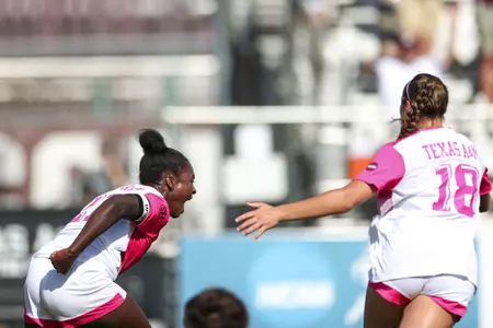COLLEGE STATION, TX - October 24, 2021 - during the game between the Vanderbilt Commodores and the Texas A&M Aggies at Ellis Field in College Station, TX. Photo By Kate Luffman/Texas A&M Athletics
