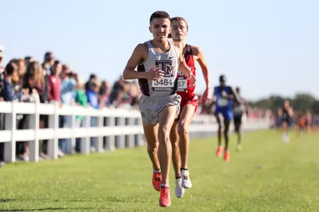 COLLEGE STATION, TX - October 16, 2021 - during the Arturo Barrios Invitational at Watts Cross Country Course in College Station, TX. Photo By Aiden Shertzer/Texas A&M Athletics