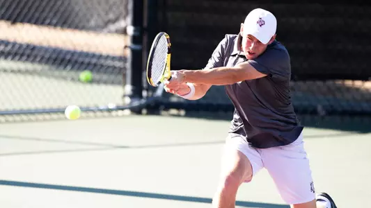 COLLEGE STATION, TX - 20210223 - Texas A&M Aggies Men's Tennis vs. Kentucky Wildcats