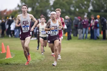 COLUMBIA, MISSOURI - October 29, 2021 - Jonathan Chung during the SEC Cross Country Championships in COLUMBIA, MISSOURI. Photo By Aiden Shertzer/Texas A&M Athletics