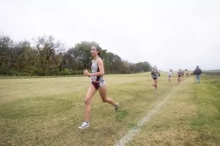 COLUMBIA, MISSOURI - October 29, 2021 - Nicole Chastain during the SEC Cross Country Championships in COLUMBIA, MISSOURI. Photo By Aiden Shertzer/Texas A&M Athletics