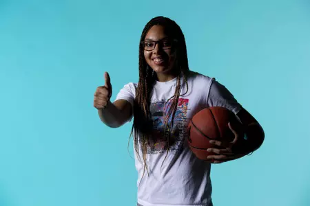 COLLEGE STATION, TX - September 28, 2021 - Guard Destiny Pitts #3 of the Texas A&M Aggies during women?s? basketball photo day in College Station, TX. Photo By Texas A&M Athletics