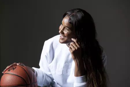 COLLEGE STATION, TX - September 28, 2021 - Guard Keslynn Oxendine #25 of the Texas A&M Aggies during Casual Photo Day in College Station, TX. Photo By Bailey Orr/Texas A&M Athletics