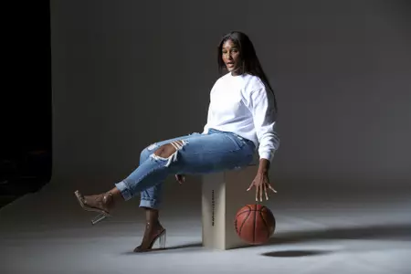 COLLEGE STATION, TX - September 28, 2021 - Guard Keslynn Oxendine #25 of the Texas A&M Aggies during Casual Photo Day in College Station, TX. Photo By Bailey Orr/Texas A&M Athletics