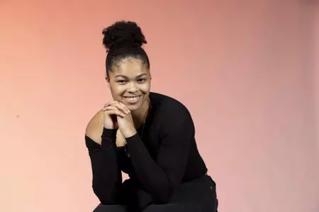 COLLEGE STATION, TX - October 19, 2021 - Guard Jordan Nixon #5 of the Texas A&M Aggies during women’s basketball photo day in College Station, TX. Photo By Kate Luffman/Texas A&M Athletics