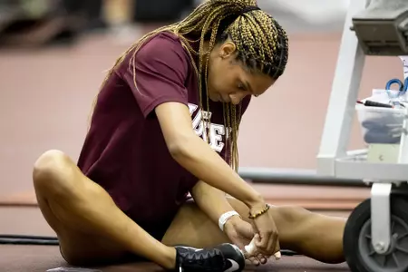 COLLEGE STATION, TX - 20211123 - Deshae Wise during the Maroon and White Scrimmage