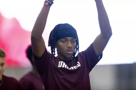 COLLEGE STATION, TX - 20211123 - Ish Williams during the Maroon and White Scrimmage