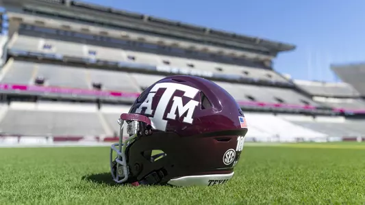 Helmet on Kyle Field