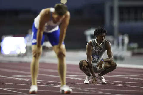 COLLEGE STATION, TX - May 26, 2021 - during NCAA Outdoor Track and Field West Prelims at E.B. Cushing Stadium in College Station, TX. Photo By Bailey Orr/Texas A&M Athletics