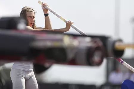 COLLEGE STATION, TX - May 26, 2021 - during NCAA Outdoor Track and Field West Prelims at E.B. Cushing Stadium in College Station, TX. Photo By Bailey Orr/Texas A&M Athletics