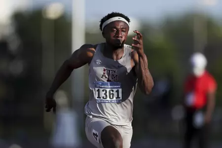 COLLEGE STATION, TX - May 26, 2021 - during NCAA Outdoor Track and Field West Prelims at E.B. Cushing Stadium in College Station, TX. Photo By Craig Bisacre/Texas A&M Athletics