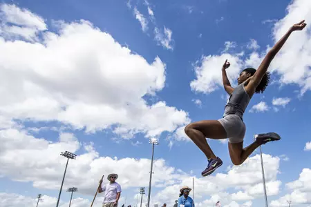 COLLEGE STATION, TX - May 27, 2021 - during NCAA Outdoor Track and Field West Prelims at E.B. Cushing Stadium in College Station, TX. Photo By Craig Bisacre/Texas A&M Athletics