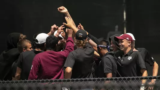 COLLEGE STATION, TX - 20210417 - Texas A&M Aggies Men's Tennis vs. Alabama Crimson Tide