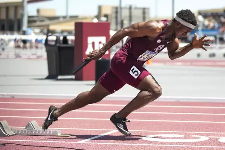 COLLEGE STATION, TX - May 29, 2021 - during NCAA Outdoor Track and Field West Prelims at E.B. Cushing Stadium in College Station, TX. Photo By Craig Bisacre/Texas A&M Athletics
