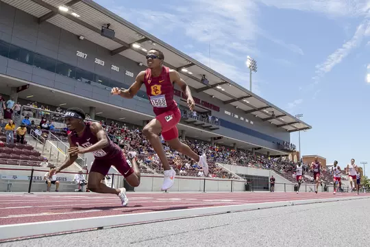 COLLEGE STATION, TX - May 29, 2021 - during NCAA Outdoor Track and Field West Prelims at E.B. Cushing Stadium in College Station, TX. Photo By Craig Bisacre/Texas A&M Athletics
