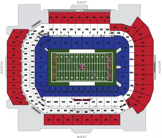 Red White Blue Out Seating Chart
