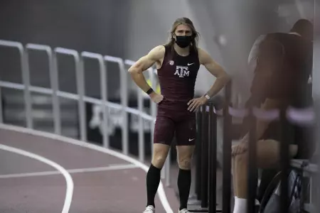 COLLEGE STATION, TX - 20210116 - Texas A&M Aggies Indoor Track & Field during the Ted Nelson Invitational