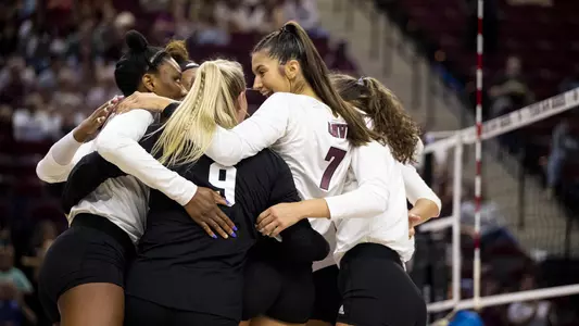 COLLEGE STATION, TX - 20210820 - Exhibition Game - Texas A&M Aggies Volleyball vs. Baylor Bears