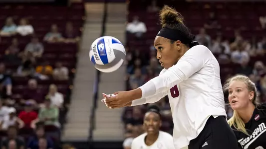 COLLEGE STATION, TX - 20210820 - Exhibition Game - Texas A&M Aggies Volleyball vs. Baylor Bears