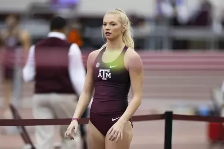 COLLEGE STATION, TX - 20210116 - Texas A&M Aggies Indoor Track & Field during the Ted Nelson Invitational