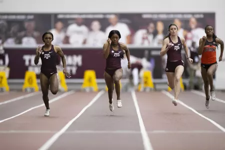 COLLEGE STATION, TX - 20210116 - Texas A&M Aggies Indoor Track & Field during the Ted Nelson Invitational