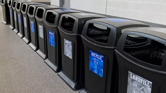 Recycling Bins at Kyle Field