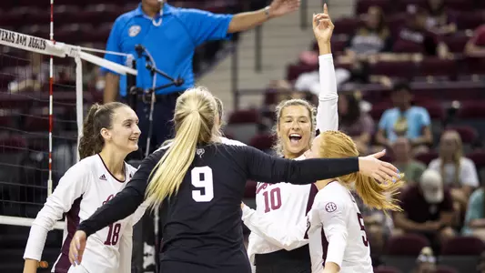COLLEGE STATION, TX - 20210911 - Texas A&M Aggies Volleyball vs. University of Texas at San Antonio Roadrunners