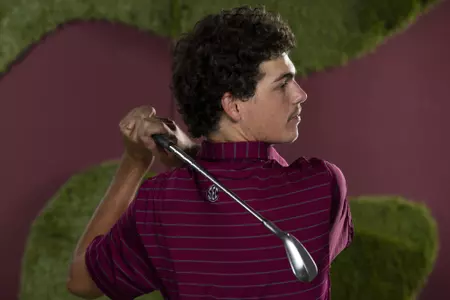 COLLEGE STATION, TX - August 26, 2021 - Dallas Hankamer of the Texas A&M Aggies during Men’s Golf Photo Day in College Station, TX. Photo By Kate Luffman/Texas A&M Athletics
