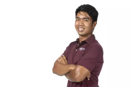 COLLEGE STATION, TX - August 26, 2021 - Phichaskn Maichon of the Texas A&M Aggies during Texas A&M Golf Photo Day at The Studio in Kyle Field in College Station, TX. Photo By Brendall O'Banon/Texas A&M Athletics