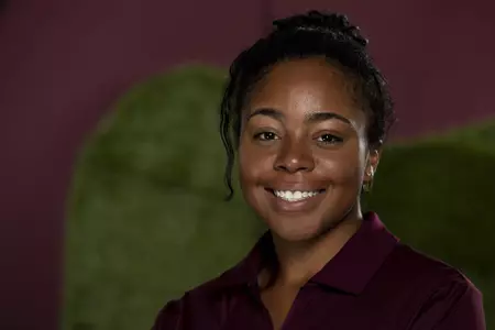 COLLEGE STATION, TX - August 26, 2021 - Zoe Slaughter of the Texas A&M Aggies during Women’s Golf Photo Day in College Station, TX. Photo By Kate Luffman/Texas A&M Athletics