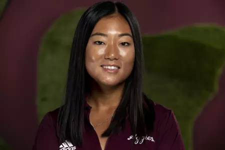 COLLEGE STATION, TX - August 26, 2021 - Jennie Park of the Texas A&M Aggies during Women’s Golf Photo Day in College Station, TX. Photo By Kate Luffman/Texas A&M Athletics
