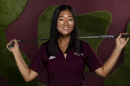 COLLEGE STATION, TX - August 26, 2021 - Jennie Park of the Texas A&M Aggies during Women’s Golf Photo Day in College Station, TX. Photo By Kate Luffman/Texas A&M Athletics