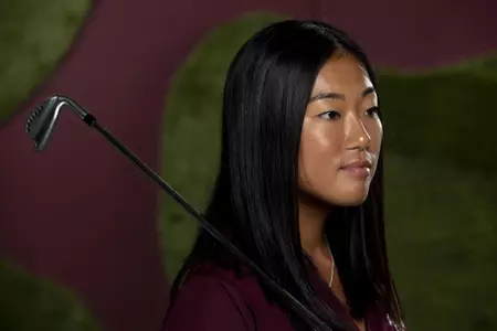 COLLEGE STATION, TX - August 26, 2021 - Jennie Park of the Texas A&M Aggies during Women’s Golf Photo Day in College Station, TX. Photo By Kate Luffman/Texas A&M Athletics