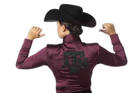 COLLEGE STATION, TX - August 25, 2021 - MacKenzie Chapman of the Texas A&M Aggies during Texas A&M Equestrian Team Photo Day at The Studio in Kyle Field in College Station, TX. Photo By Aiden Shertzer/Texas A&M Athletics