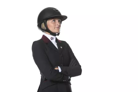 COLLEGE STATION, TX - August 25, 2021 - Caroline Dance of the Texas A&M Aggies during Texas A&M Equestrian Team Photo Day at The Studio in Kyle Field in College Station, TX. Photo By Aiden Shertzer/Texas A&M Athletics