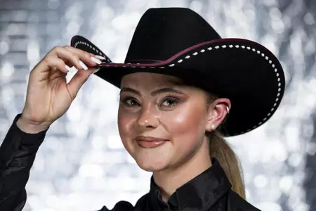 COLLEGE STATION, TX - August 25, 2021 - Keesa Luers of the Texas A&M Aggies during Equestrian Photo Day in College Station, TX. Photo By Kate Luffman/Texas A&M Athletics