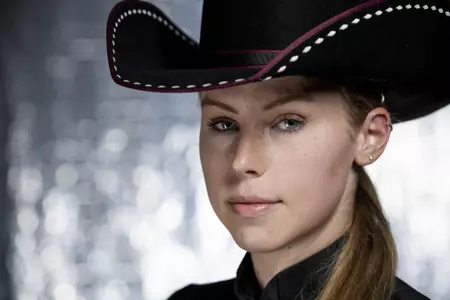 COLLEGE STATION, TX - August 25, 2021 - Courtney Murphey of the Texas A&M Aggies during Equestrian Photo Day in College Station, TX. Photo By Kate Luffman/Texas A&M Athletics