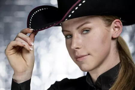 COLLEGE STATION, TX - August 25, 2021 - Courtney Murphey of the Texas A&M Aggies during Equestrian Photo Day in College Station, TX. Photo By Kate Luffman/Texas A&M Athletics