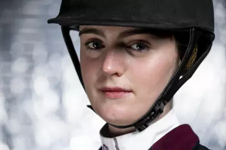 COLLEGE STATION, TX - August 25, 2021 - Devon Thomas of the Texas A&M Aggies during Equestrian Photo Day in College Station, TX. Photo By Kate Luffman/Texas A&M Athletics