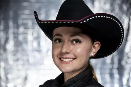 COLLEGE STATION, TX - August 25, 2021 - Malena Lopez of the Texas A&M Aggies during Equestrian Photo Day in College Station, TX. Photo By Kate Luffman/Texas A&M Athletics