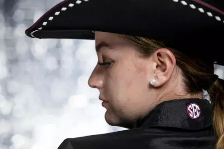 COLLEGE STATION, TX - August 25, 2021 - Malena Lopez of the Texas A&M Aggies during Equestrian Photo Day in College Station, TX. Photo By Kate Luffman/Texas A&M Athletics