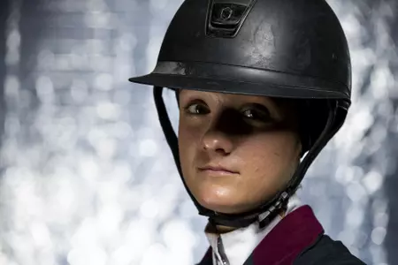 COLLEGE STATION, TX - August 25, 2021 - Alle Durkin of the Texas A&M Aggies during Equestrian Photo Day in College Station, TX. Photo By Kate Luffman/Texas A&M Athletics