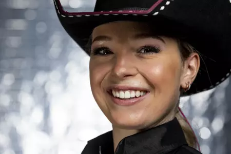 COLLEGE STATION, TX - August 25, 2021 - Ariana Gray of the Texas A&M Aggies during Equestrian Photo Day in College Station, TX. Photo By Kate Luffman/Texas A&M Athletics