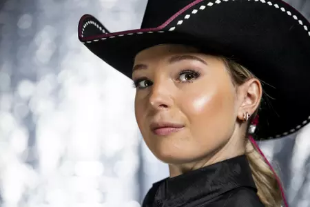 COLLEGE STATION, TX - August 25, 2021 - Ariana Gray of the Texas A&M Aggies during Equestrian Photo Day in College Station, TX. Photo By Kate Luffman/Texas A&M Athletics