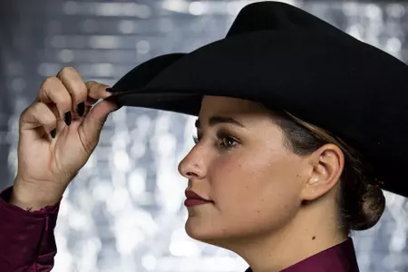 COLLEGE STATION, TX - August 25, 2021 - Cori Cansdale of the Texas A&M Aggies during Equestrian Photo Day in College Station, TX. Photo By Kate Luffman/Texas A&M Athletics