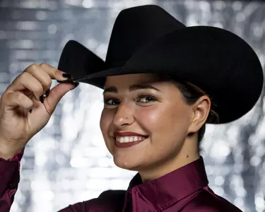 COLLEGE STATION, TX - August 25, 2021 - Cori Cansdale of the Texas A&M Aggies during Equestrian Photo Day in College Station, TX. Photo By Kate Luffman/Texas A&M Athletics