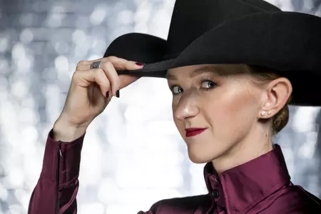 COLLEGE STATION, TX - August 25, 2021 - Hayley Riddle of the Texas A&M Aggies during Equestrian Photo Day in College Station, TX. Photo By Kate Luffman/Texas A&M Athletics